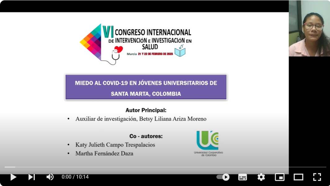 El estudio muestra el impacto del COVID-19 en el contexto colombiano especialmente en lo jóvenes universitarios de la ciudad de Santa Marta